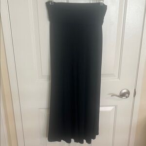 Gap Black Maxi Skirt - Classic Fold-Over Waist XS